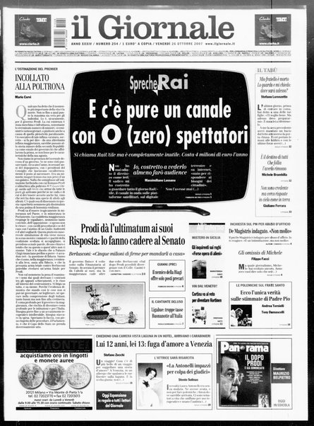 Il giornale : quotidiano del mattino